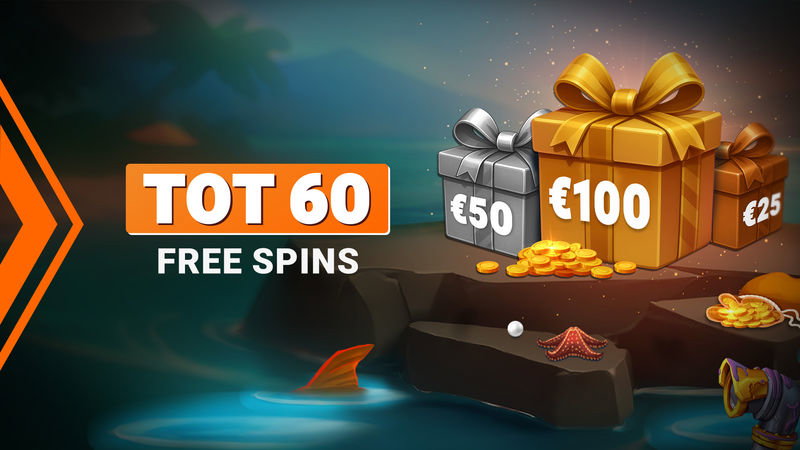 Haaienpakket – elke donderdag tot 60 gratis spins, Leovegas